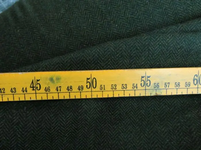 Темно-зеленая окрашенная в елочку тканая шерстяная ткань цена за 1 метр 150 см в ширину