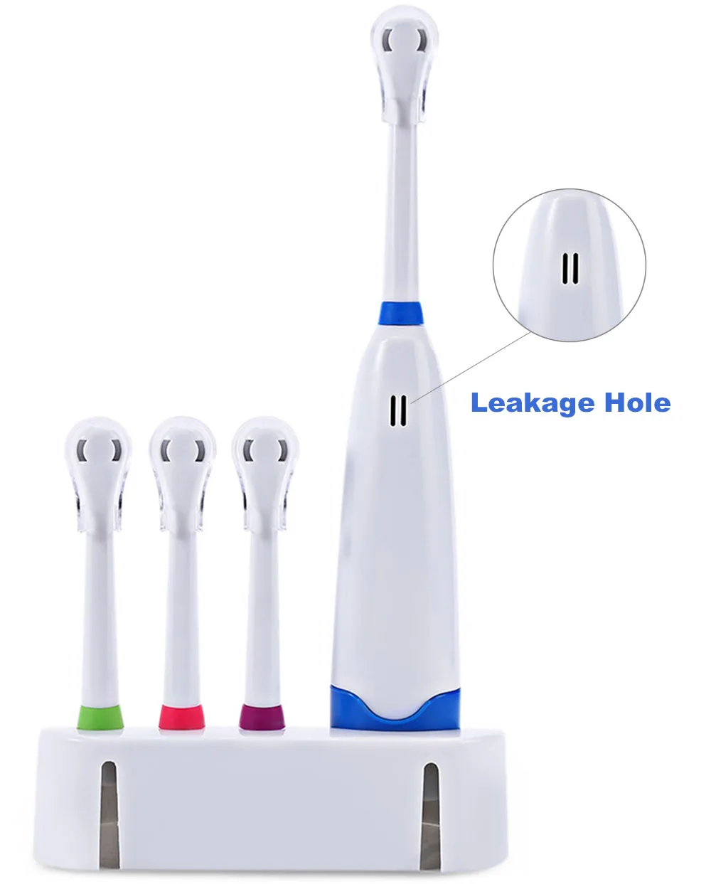 1 комплект, новый дизайн, электрическая зубная щетка на батарейках, водонепроницаемая зубная щетка, электрическая зубная щетка, головки + 3