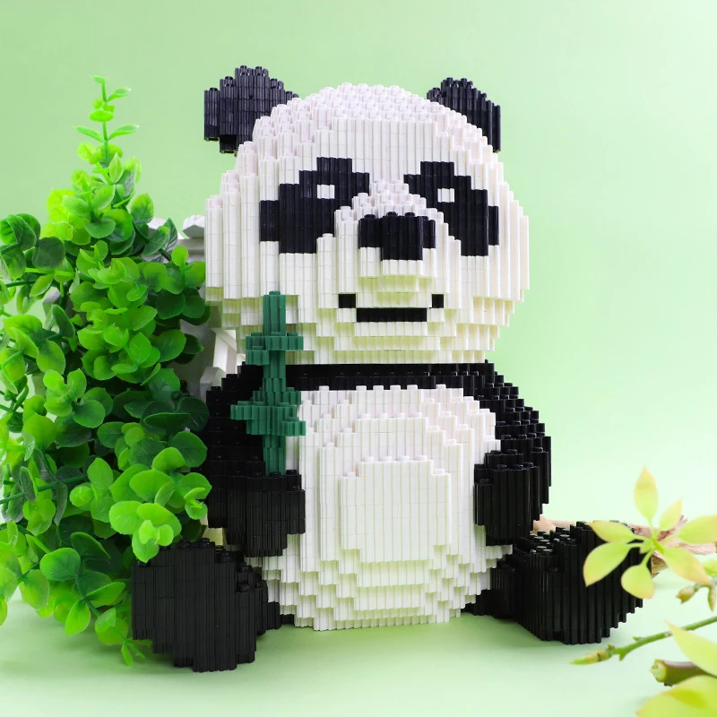 

Balodi Micro Diamond Blocks Panda Building Blocks Cartoon Animal Bricks Model Diy Educational Toys for Children Birthday Gifts