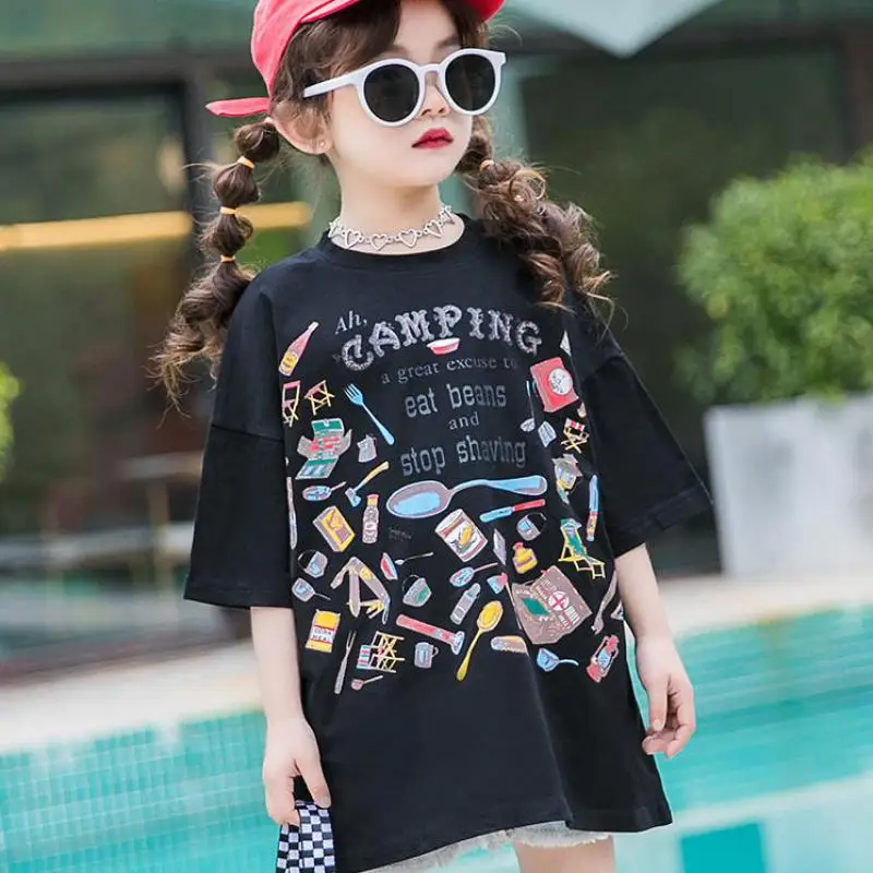 

2020 White Color Baby Girls T Shirt For Summer Infant Kids Girls T-shirts Clothes Cotton Toddler Sweet Princess Tops Clothing