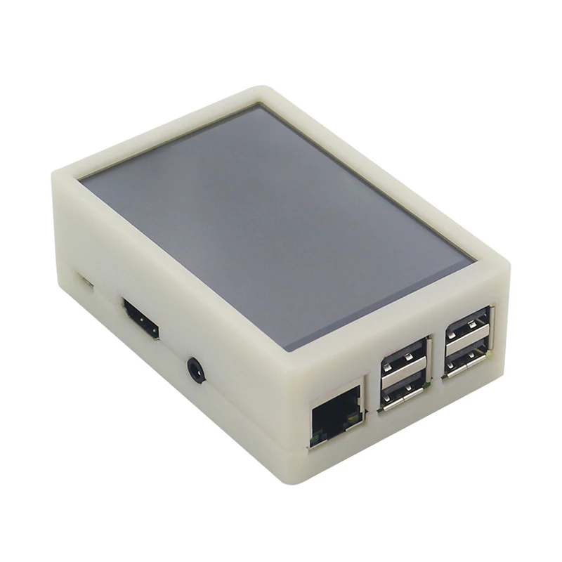 

For Raspberry Pi 3 Model B Plus 3.5 Inch Tft Touch Screen Lcd Display With Plastic Case For Raspberry Pi 3(White Case+Display)