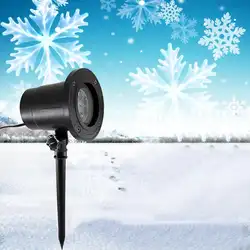 Водонепроницаемый светодиодный динамический Снежинка эффект Рождественские огни наружный проектор лампа сад движущийся Рождественский
