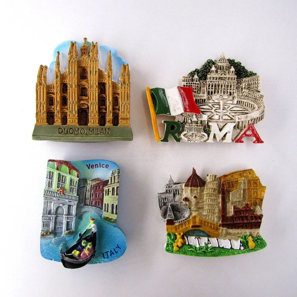 Italy City Florence Fridge Magnet Home Kitchen Sticker Decor Resin Accessories
