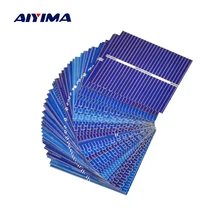 AIYIMA 100pcs Polycrystalline Solar Panel 39*39mm 0.5V 0.25W Solar Battery Silicon DIY Solar Charger Battery Painel Solar