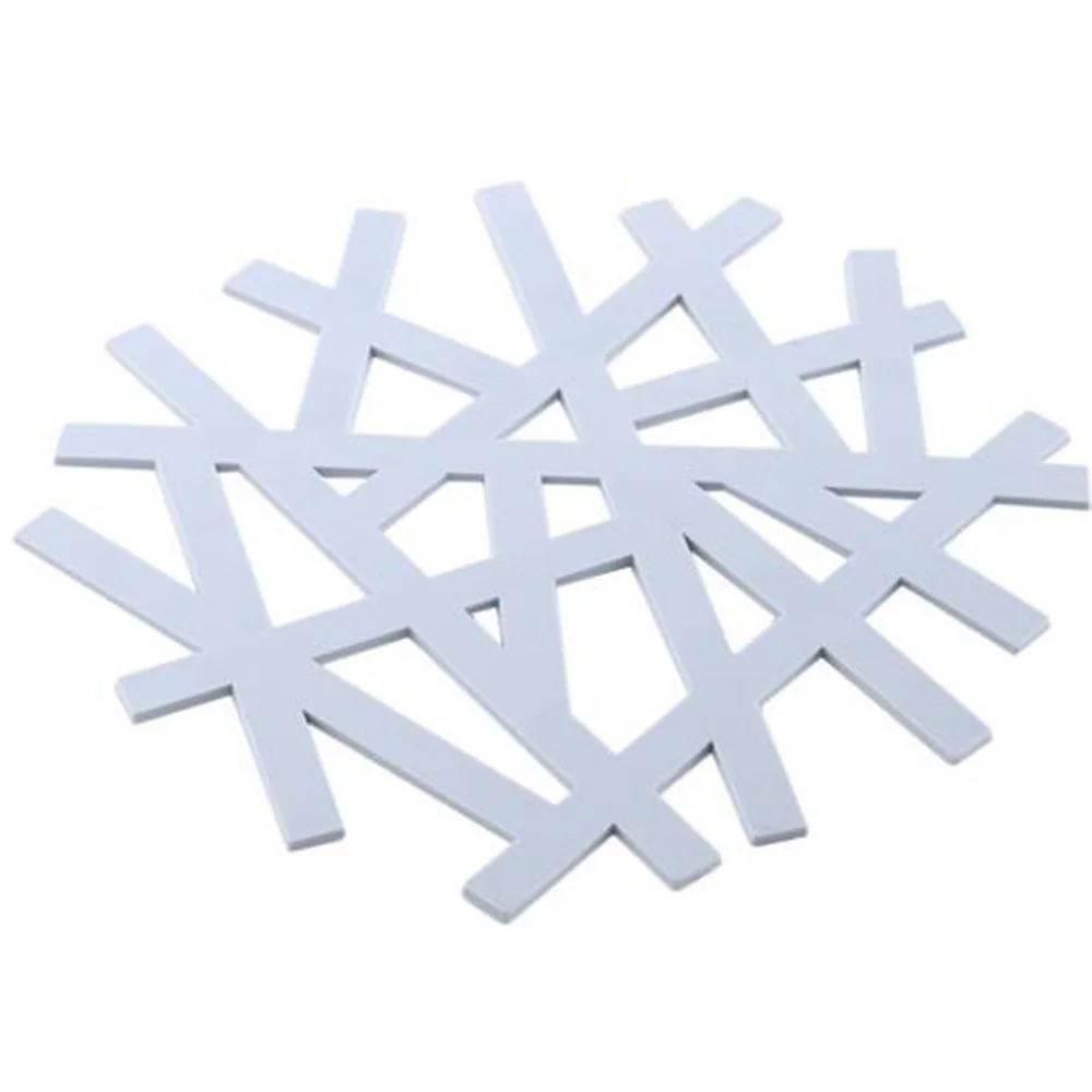 1 PCS KECTTIO Hot Sale 3 Color Table Placemat Heat-resistant Mat For Dining Table Snowflake Shape Table Decoration Supplies 1 PCS KECTTIO Hot Sale 3 Color Table Placemat Heat-resistant Mat For Dining Table Snowflake Shape Table Decoration Supplies