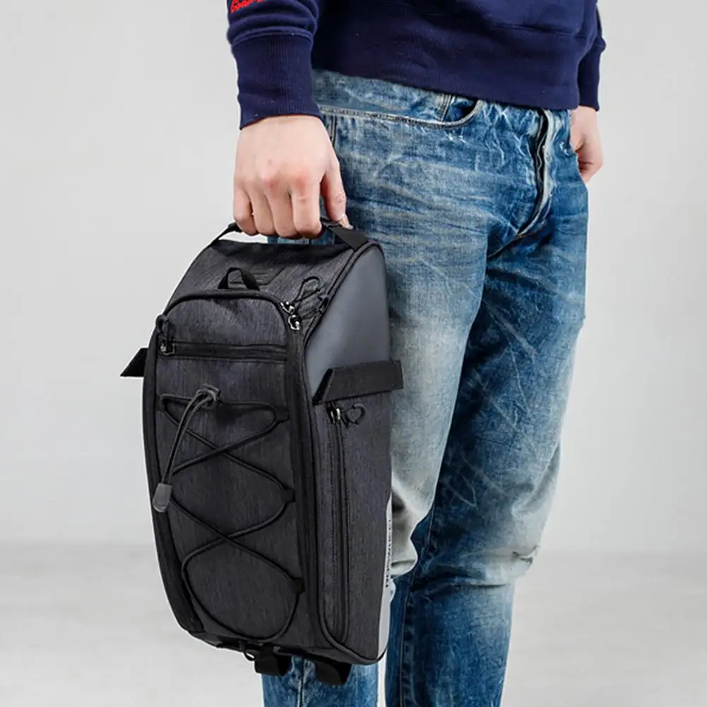 Top Bicycle Bag 10L Bike Rear Rack Bag Bicycle Shelf Utility Multifunctional Bike Trunk Bag Bicycle Rucksack With Shoulder Strap 1 Top Bicycle Bag 10L Bike Rear Rack Bag Bicycle Shelf Utility Multifunctional Bike Trunk Bag Bicycle Rucksack With Shoulder Strap 1