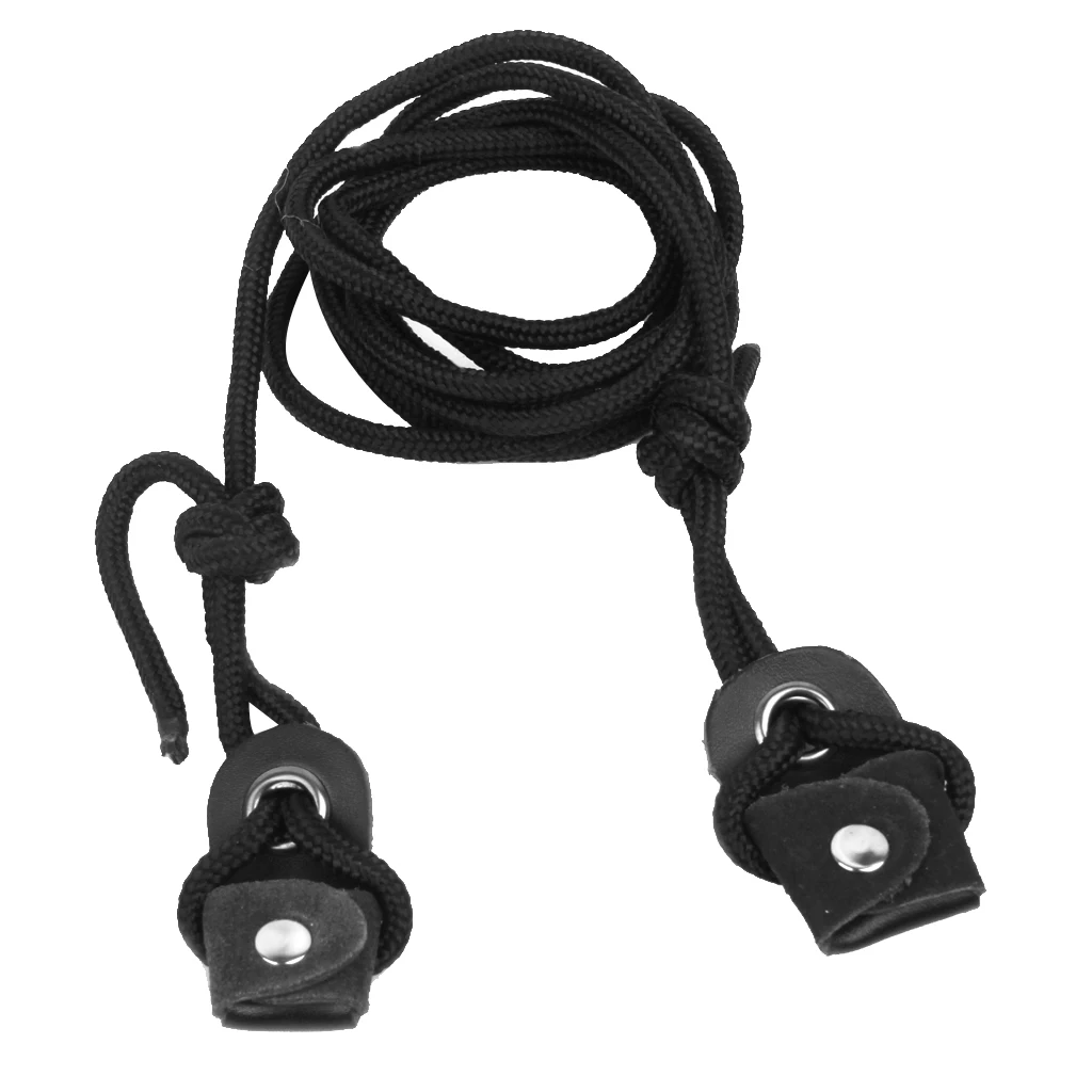 2m Black Archery Nylon Bow Stringer Bowstringer For Recurve Bow Longbow Thread - Archery Accessories String Serving Tool