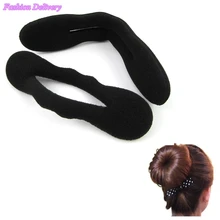 2pcs lot Sponge Magic Bun Stick Clip Hair Twist Foam Bendy Curlers Hook Girls Hair Styling