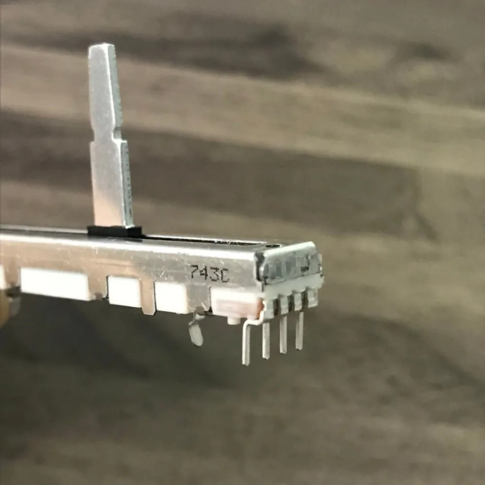 5pcs 60mm for Pioneer DJM 350 600 700 800 Push Fader Straight Slide Potentiometer DJ MIXER B10Kx2