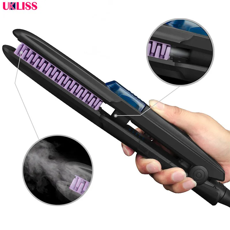 

Newest personalized magic steam hair straightener hair flat iron steampod hair straightener Electric steam hair straightener