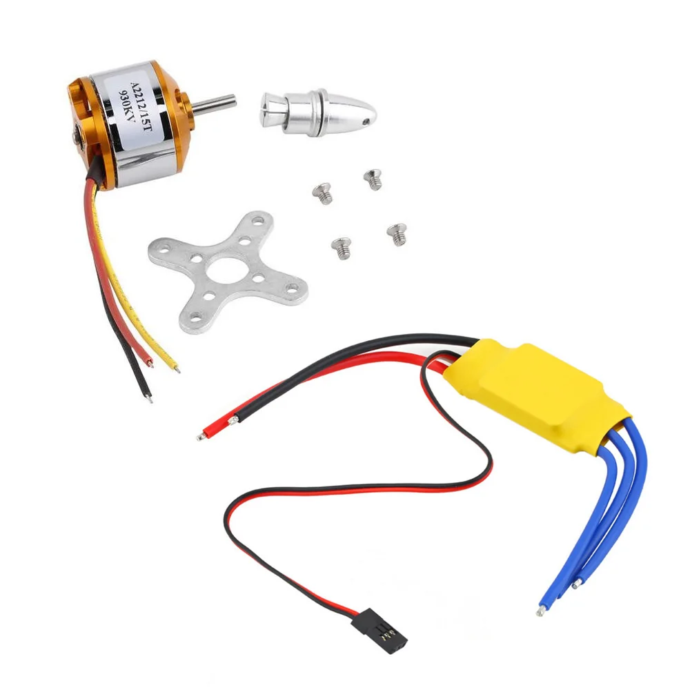 Новый двигатель XXD A2212 930KV бесщеточный мотор с креплением 15T + ESC 30A для