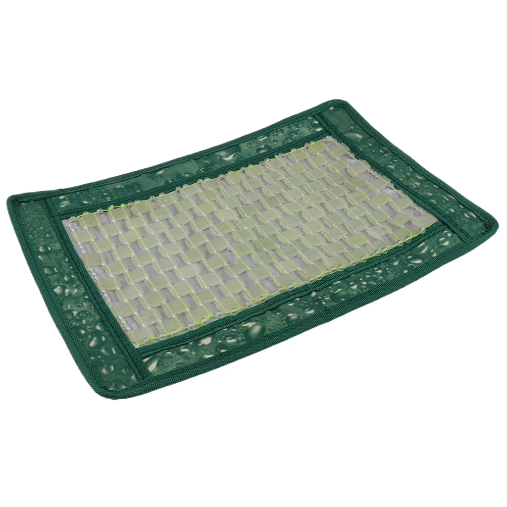 Natural Jade Stone Cool Summer Pillow Cover Massage Cover Pad 15x10 Inch
