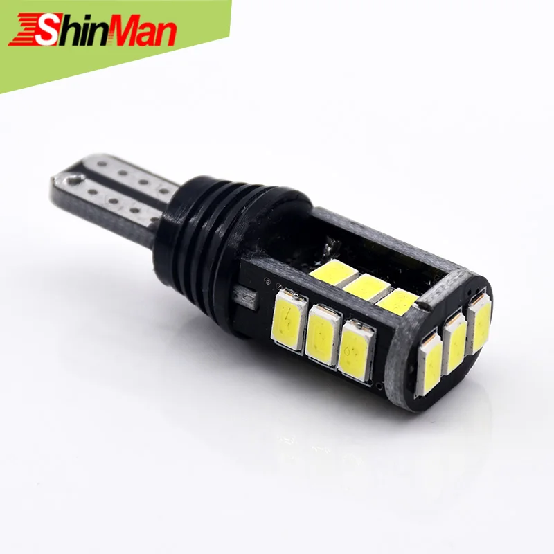 ShinMan Canbus ОШИБОК T15 W16W светодио дный сзади Turnsignal хвост фара для Audi A3 8 P B8 A4 A5 RS5 C6 TT mk2 8j 2006 - Испускаемый цвет: amber