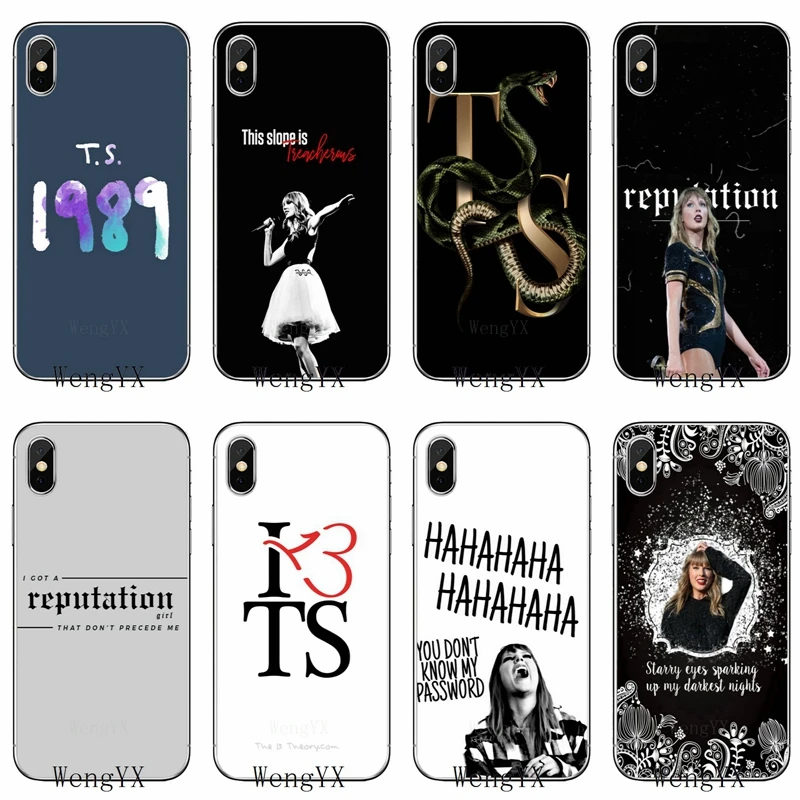 

Slim TPU Soft Accessories phone cover case For Samsung Galaxy S3 S4 S5 S6 S7 edge S8 S9 Plus mini Note 3 4 5 8 Taylor
