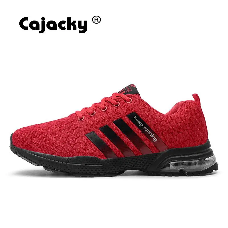 

Cajacky Running Shoes Men Big Size Jogging Sneakers Unisex 36-46 Breathable Lightweight Sport Shoes Air Mesh Lace Up Zapatillas