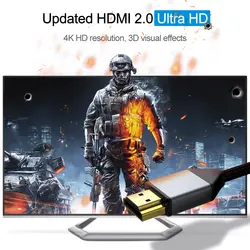 HDMI Конвенции HDMI кабель HDMI 2,0 кабель 4 k 3D 60FPS кабель для HD ЖК-ТВ ноутбука PS3 проектор морщинят для Apple ТВ xbox 360