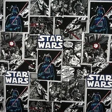 Плотная тканевая сумка из ткани с изображением героев из мультфильма «Звездные войны», хлопковая ткань для шитья дивана, Лоскутная Ткань для дома DIY Wide143cm