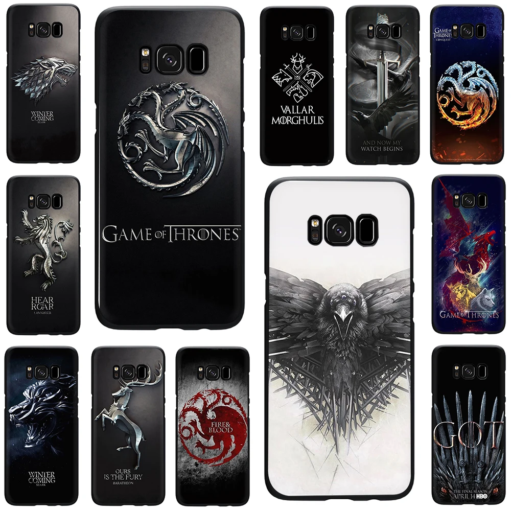 The game of the thrones Silicone phone case for Galaxy S6 S7 Edge S8 S9 ...