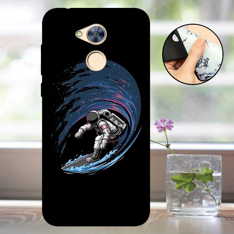 Защитный чехол FANATU для Huawei Honor 6A силиконовый накладка на заднюю крышку телефона 6a