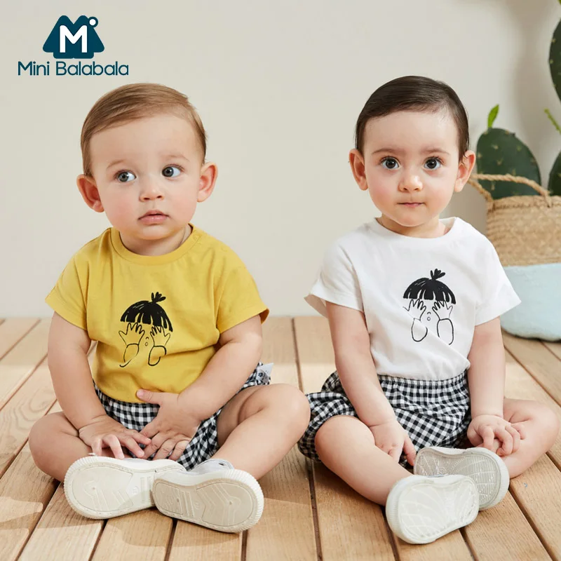 Мини balabalaBaby ползунки Детский комбинезон с принтом для маленьких девочек и