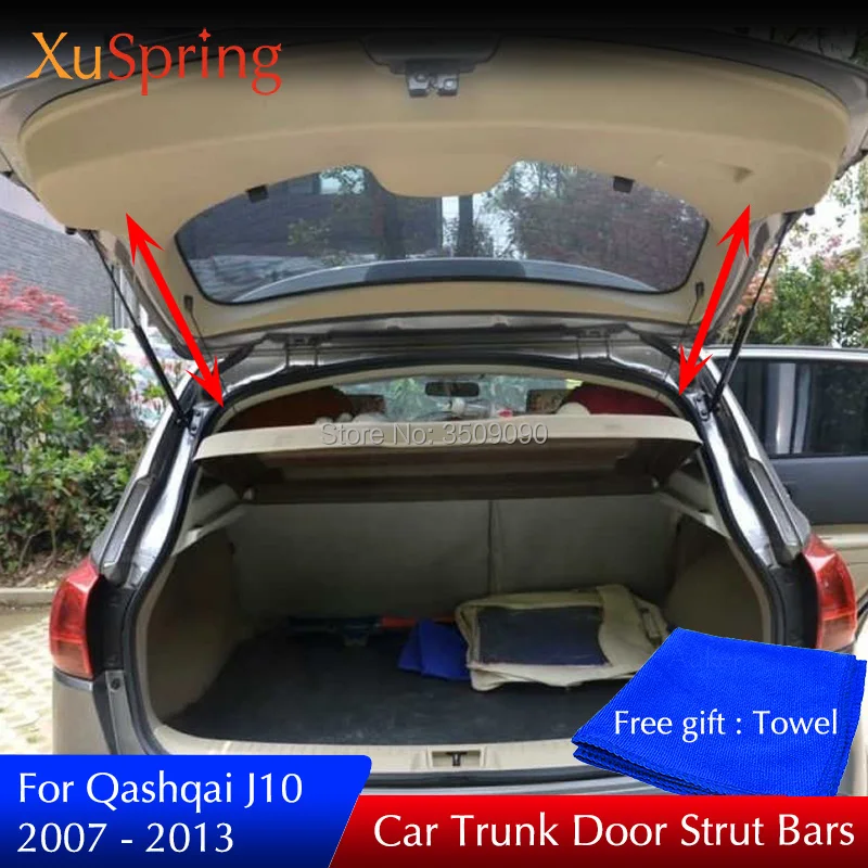Задней двери автомобиля Усилители пружин для багажника стойки бара Шок Газ кронштейн 2 шт./компл. для Nissan Qashqai 2007-2013 J10