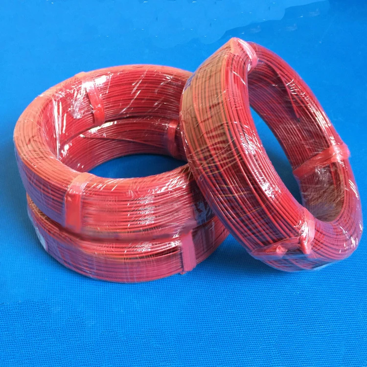 Free shipping 100M silicone 3k heating cable Underfloor carbon fiber heating cable electric Red