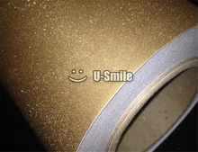 High Quality Glitter Sandy Gold Diamond Vinyl Sticker Decal Bubble Free For Phone Laptop Ipad Skin Cover Size:1.52*30M