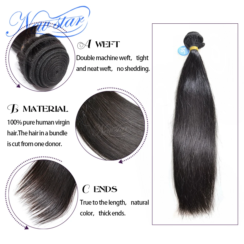 New Star Peruvian Straight Hair 3 Pcs Weft 100%Virgin Human Hair Extension Natural Color Thick Hair Bundles Weaving Free Ship New Star Peruvian Straight Hair 3 Pcs Weft 100%Virgin Human Hair Extension Natural Color Thick Hair Bundles Weaving Free Ship