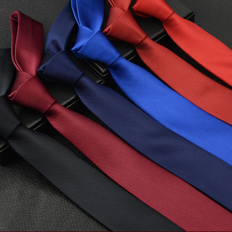 Фирменная Новинка Твердые шеи галстук 6 см Тощий Мода галстук для Для мужчин формальные Бизнес встречи классический романтический