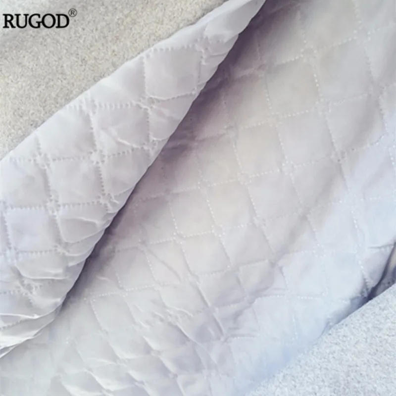 Женское шерстяное пальто Rugod теплая куртка с хлопковой подкладкой вышивкой и