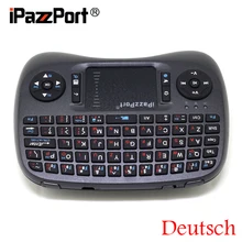 [ ] iPazzPort(21TL) 2,4G мини беспроводная Германия(Deutsch) клавиатура+ Воздушная мышь+ тачпад встроенная подсветка-30 шт