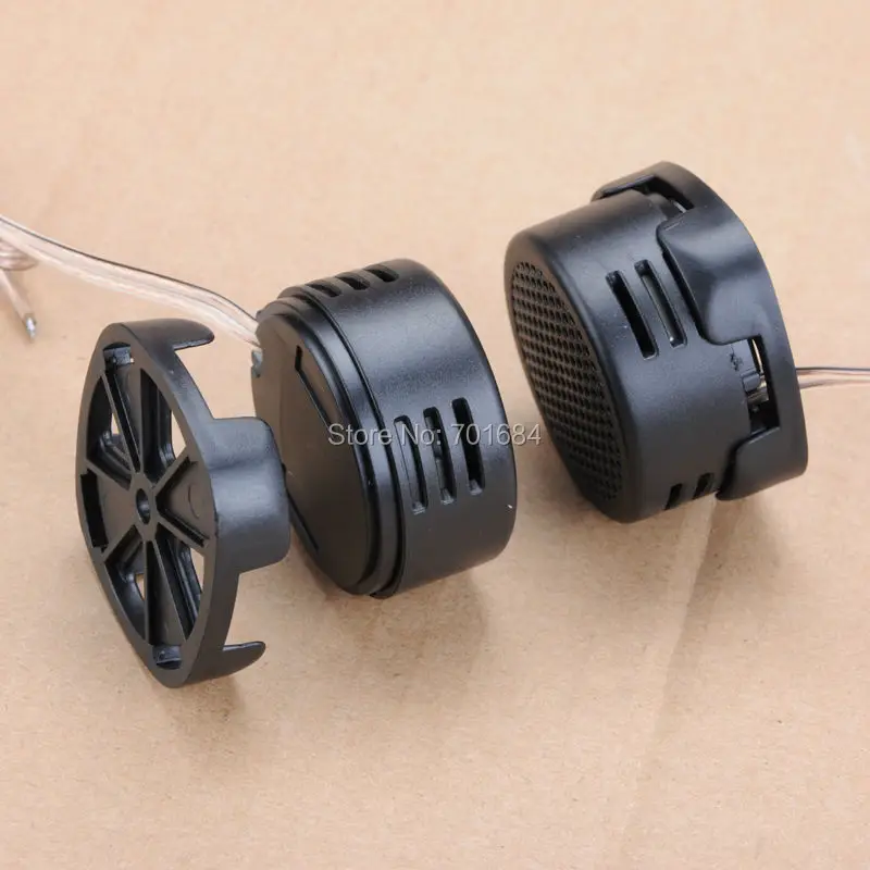 Wotefusi Car Audio Super Power Loud Dome Tweeter Speakers Black 500W Universal 89 dB [QPA429]