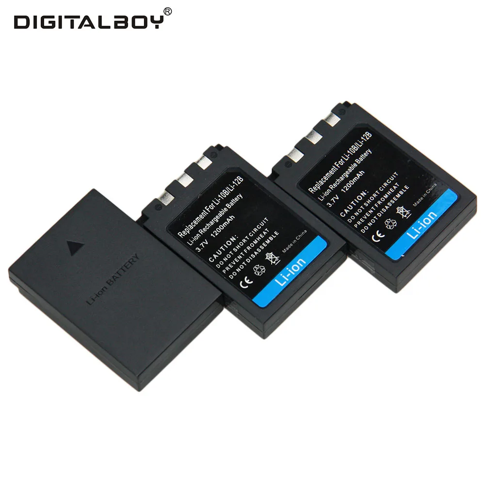 3PCS LI 10B LI 10B LI10B Rechargeable Lithium Battery for Olympus C 50