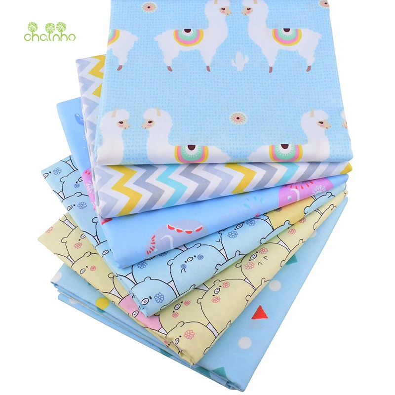 

Chainho,Blue Cartoon Series,Print Twill Cotton Fabric,DIY Quilting Sewing For Baby&Children Sheet,Pillow,Toy Material,Half Meter