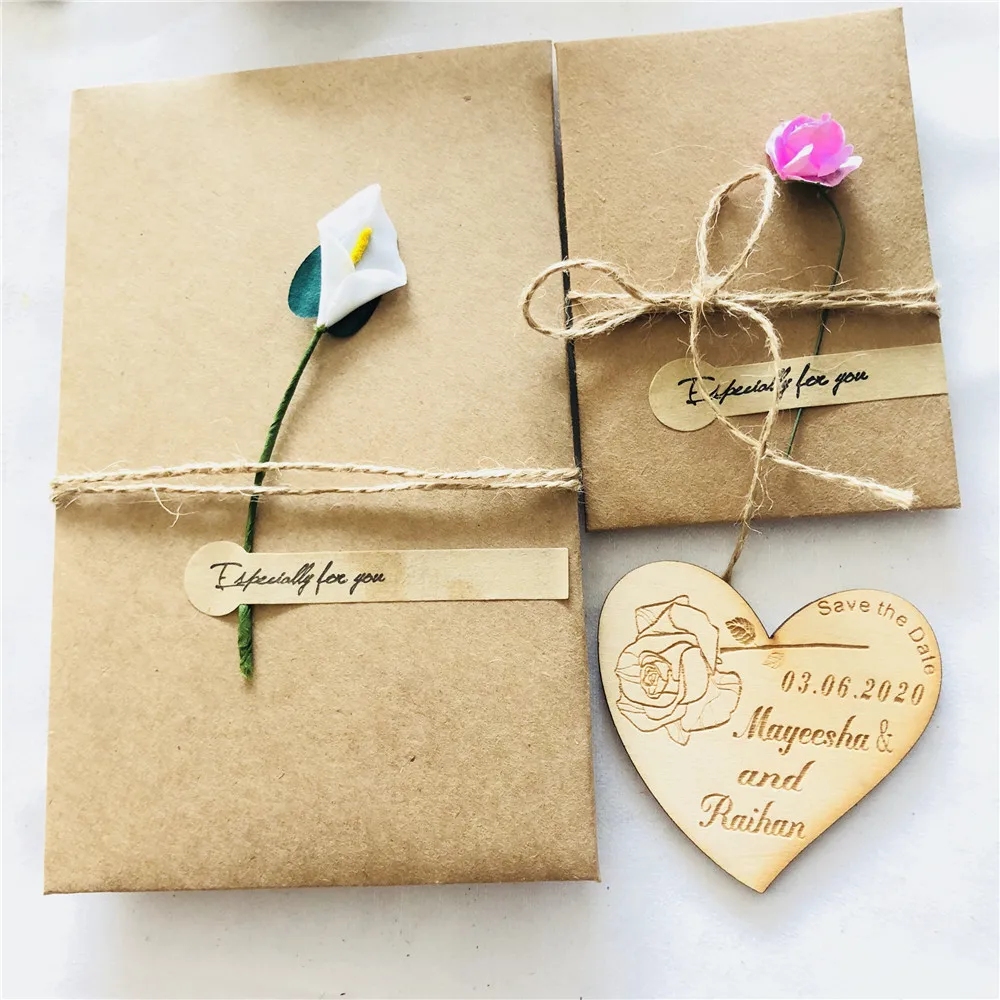 Персонализированные магниты для сохранения даты, деревянные свадебные подарки для жениха и невесты в форме сердца, магниты для сохранения даты, вечерние сувениры