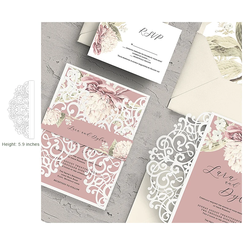  Lace Border Dies Metal Cutting Dies New 2019 for Wedding Invitation Scrapbooking Craft Die Cut Wedd