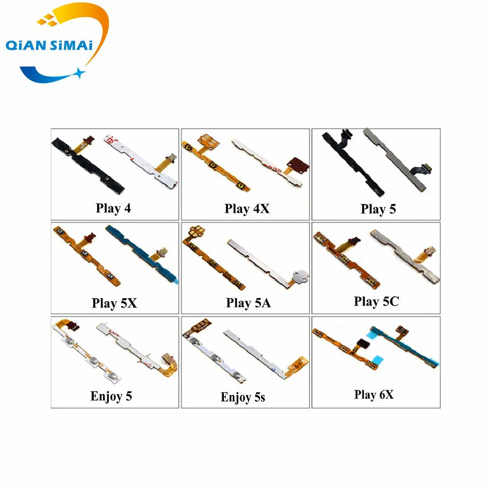 

1PCS New Volume & power on/off Button switch flex cable For Huawei Honor Play 4 4X 5 5X 5A 5C 6X Enjoy 5 5s