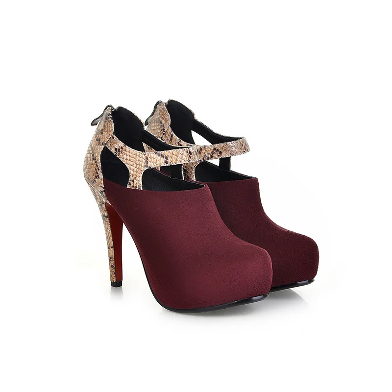 KARINLUNA/Модная Брендовая женская обувь, большие размеры 34-43 женские пикантные вечерние туфли-лодочки на очень высоком каблуке и платформе женская обувь