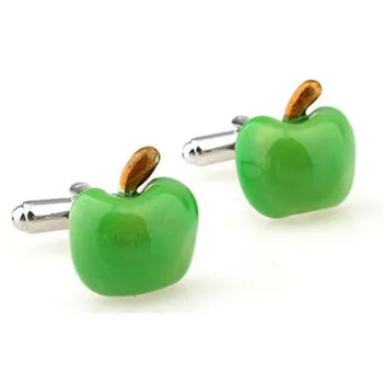 

Green Apple Cufflink Cuff Link 15 Pairs Wholesale Free Shipping