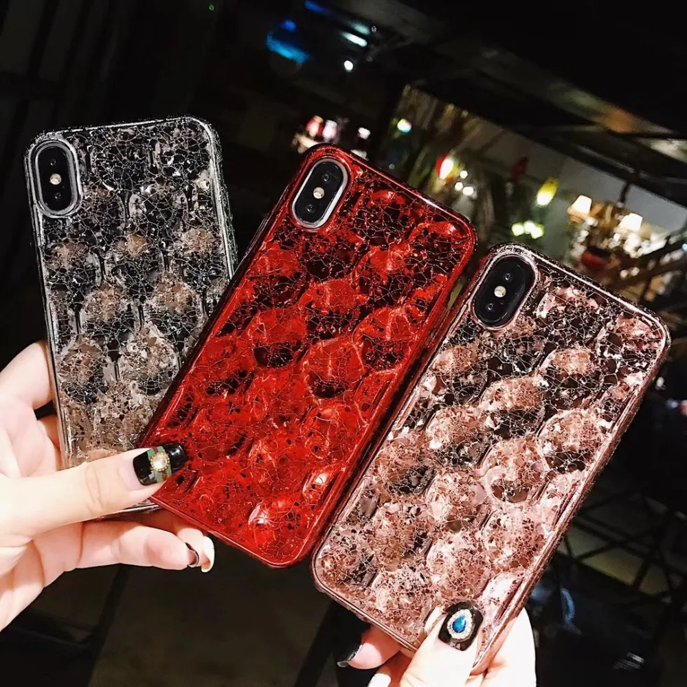 Мягкий чехол Kuutti из ТПУ серебристый красный розовый золотой Модный для iPhone 6 6s 7 8