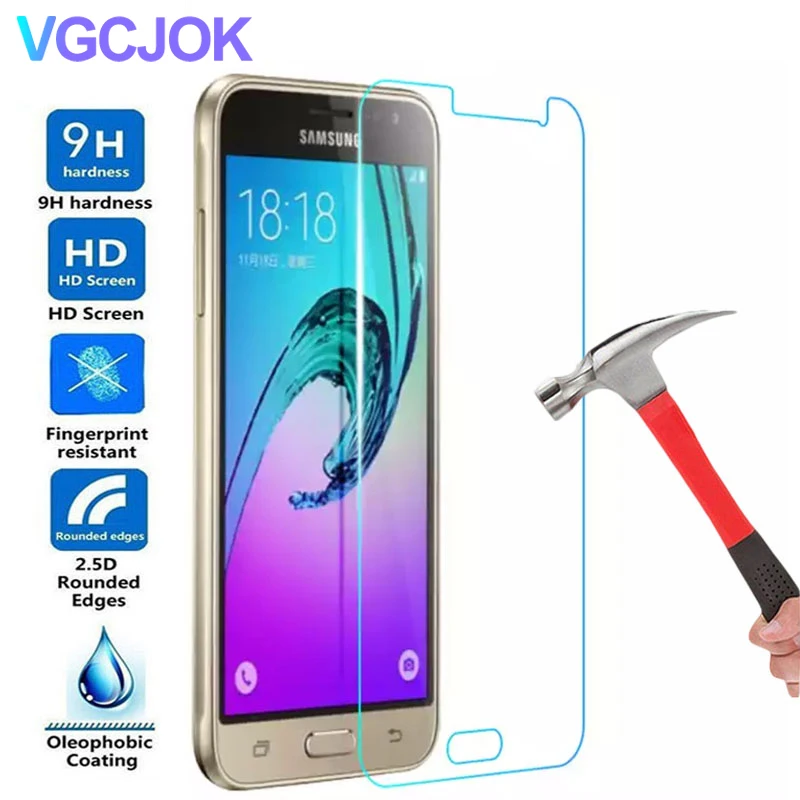 Стекло 9H для защиты экрана закаленное стекло Samsung Galaxy J1 J3 J5 J7 2016 2017 J4 J6 plus 2018 защита