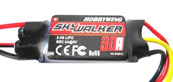 

Hobbywing Skywalker 30A Brushless ESC 11.1V Electronic speed controllers for Cessna 182 1410mm 2000mm glider Free shipping