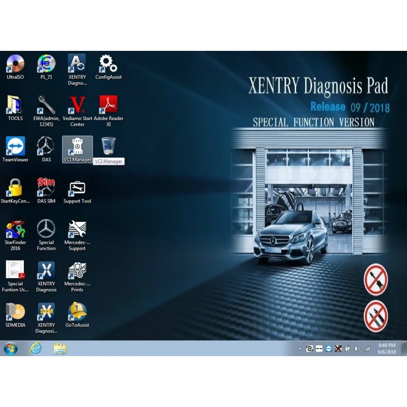 2 в 1 V2020.09 MB Star C4 SD Connect XDOS Xentry программное обеспечение Plus Rheingold ISTA SDP сервер ICOM HDD|ПО| |