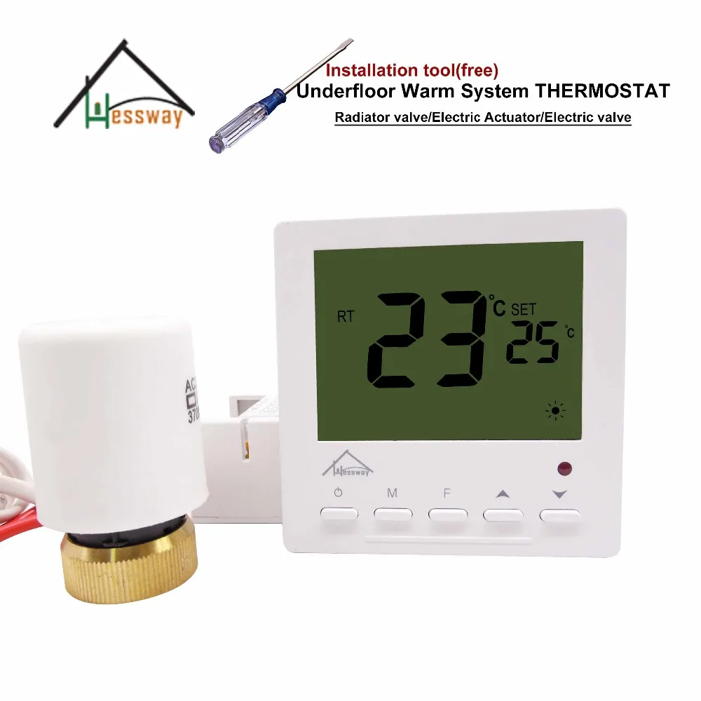 Underfloor heating Thermal Electric Actuator thermostat Warm Floor with