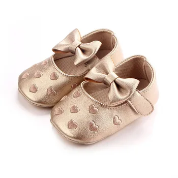 

Spring Toddler baby moccasins comfort shoes bow soft sole bowknot Sweet Heart toddler shoes baby PU leather shoes baby feetwear