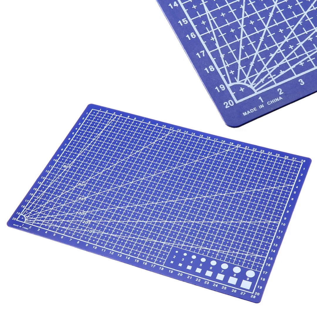 Crafting TopHomer A4 Cutting Mat Self Healing Cutting Board Craft Double Sided Grid PVC Quilting for Sewing Scrapbooking Modelling 