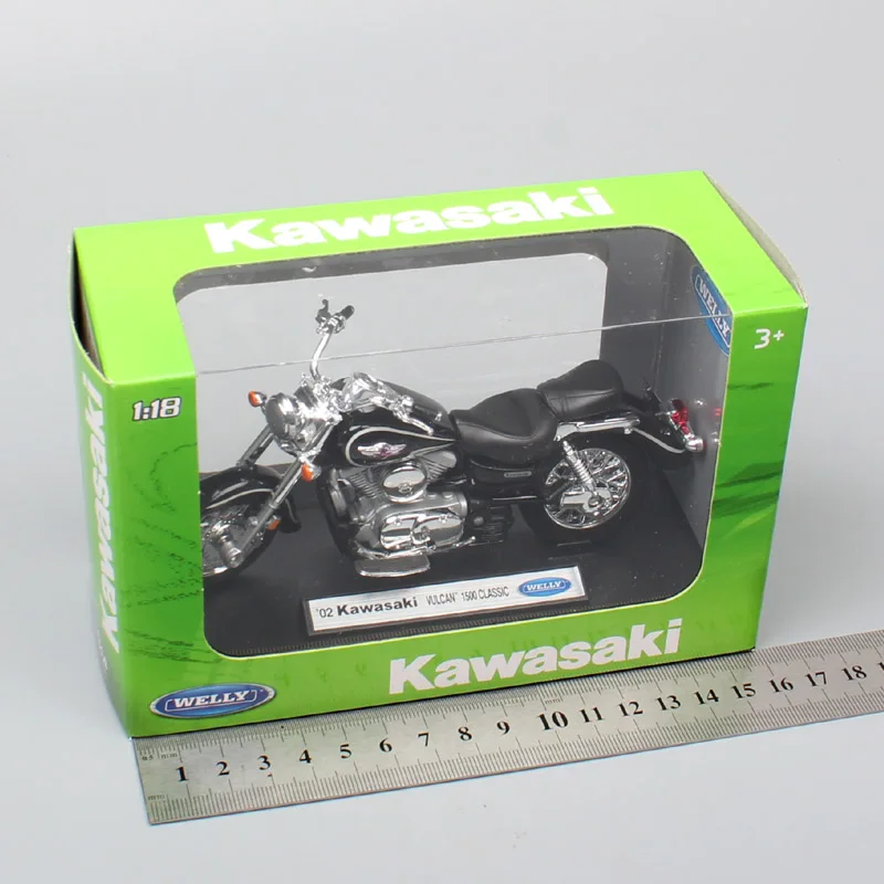 1:18 Масштаб маленький welly 2002 Kawasaki VN Vulcan 1500 средняя полоса классический мотоцикл круизер модель мотоцикла литая игрушка для детей