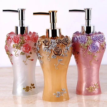 

Resin Liquid Soap Dispenser bottle fashion latex beauty Hand Soap Dispenser bathroom accessories
