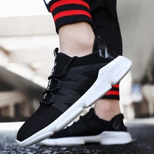 MIUBU Spring Popular Men Casual Shoes Fashions Brands Breathable Lace-Up Male Shoes Sneakers Hombre Black Red Leisure Zapatos spring men low top casual shoes lace up loafers breathable sneakers youth popular shoes male flats black red 01b