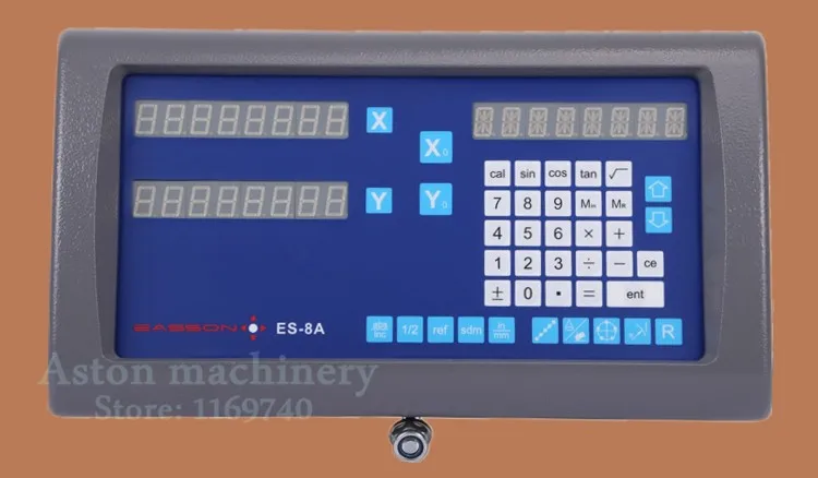 Высокая точность easson es-8a токарный станок 2 оси цифровой индикации УЦИ с 2 шт. digital linear весы для Токарный станок фрезерный станок